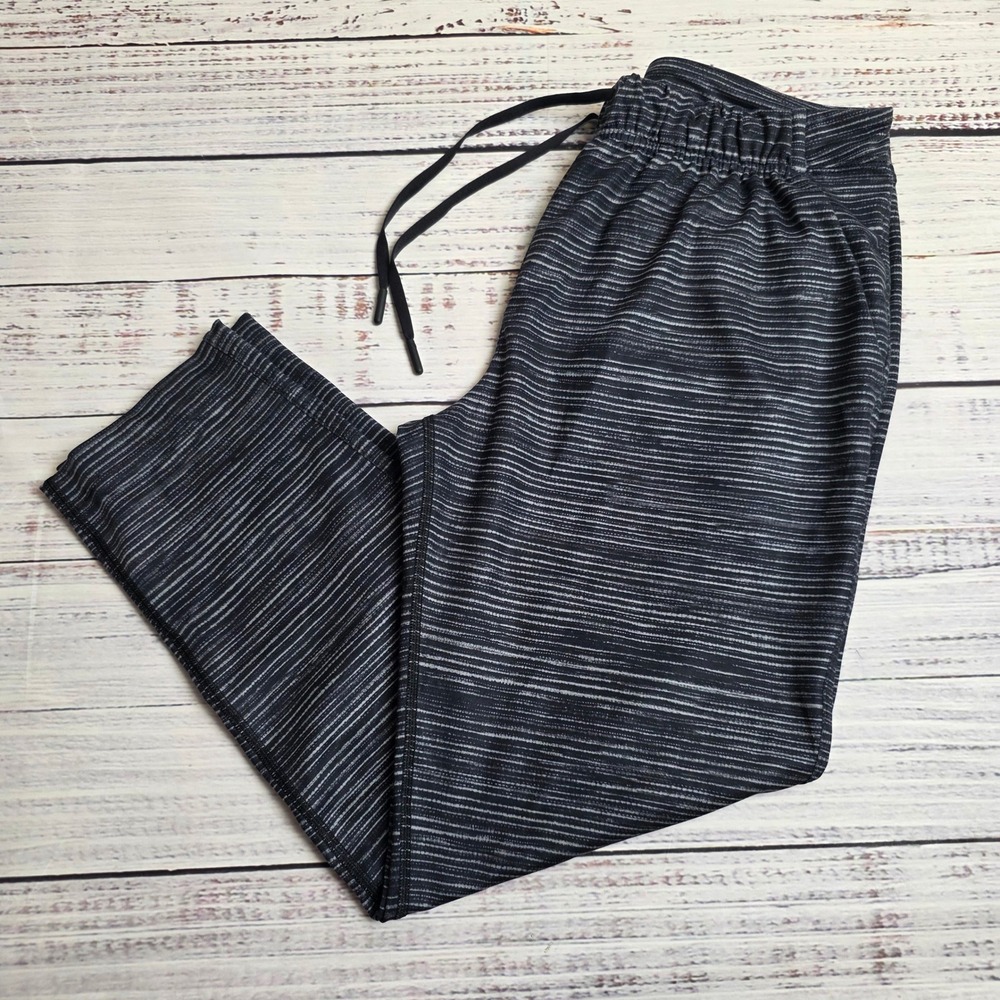 Lululemon Jet Crop Slim Pant Blurry Belle Battleship Black Womens Size 6